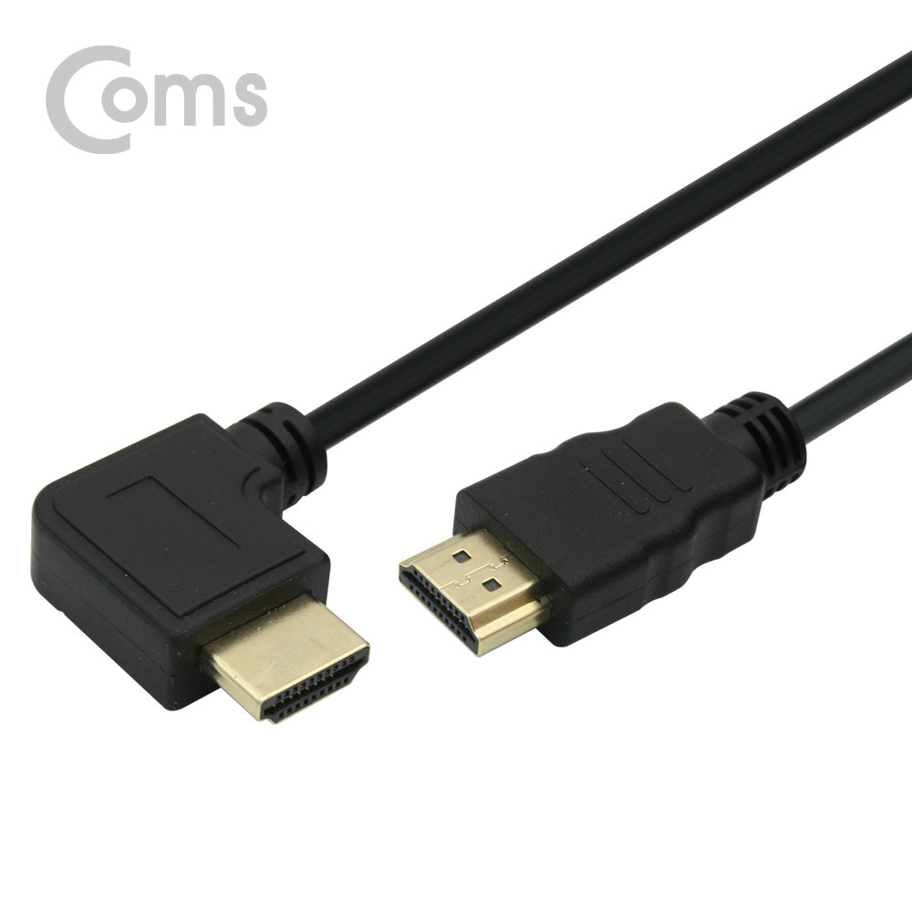 Coms HDMI 케이블(스프링/좌향꺾임(꺽임))