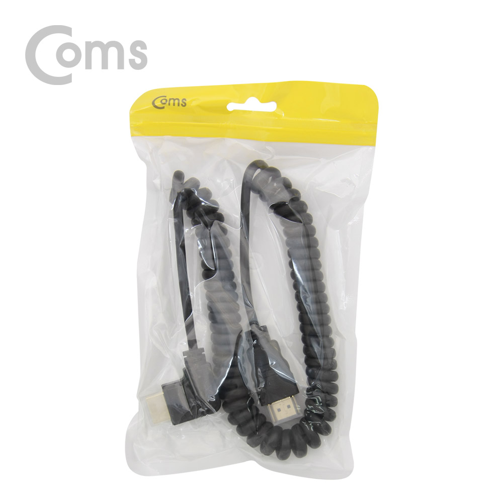 Coms HDMI 케이블(스프링/우향꺾임(꺽임))