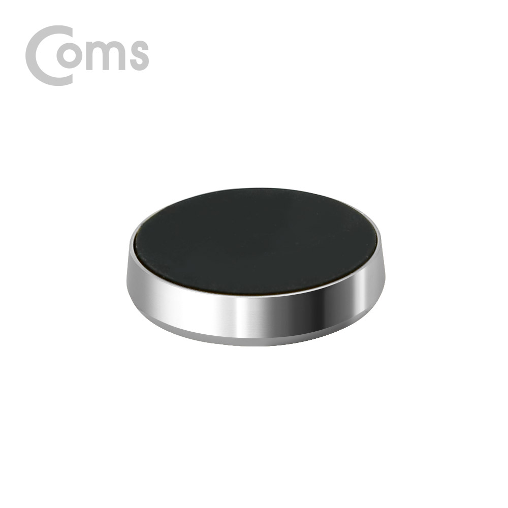 Coms 차량용 스마트폰 거치대 / 대쉬보드거치 / 원형 자석 / Silver
