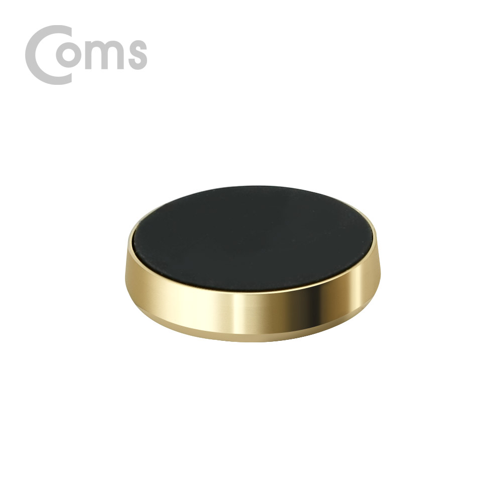 Coms 차량용 스마트폰 거치대 / 대쉬보드거치 / 원형 자석 / Gold