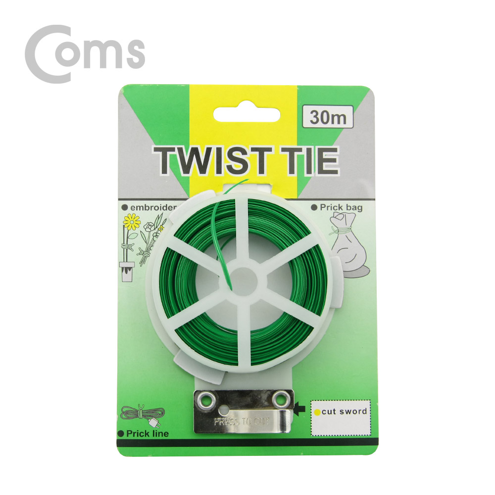 Coms 트위스트 타이 / 철끈 타이 / 30m