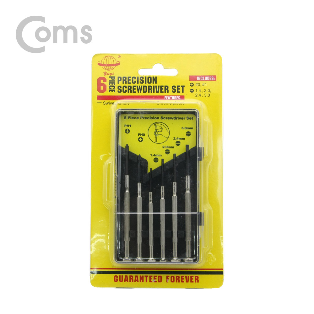Coms 드라이버 세트(정밀) 6pcs