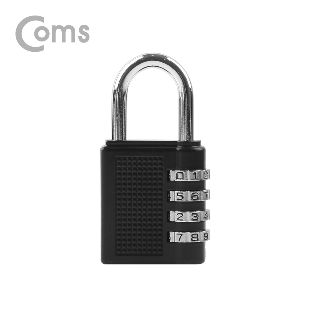 Coms 도난방지 4단 번호 자물쇠(회전키 락)