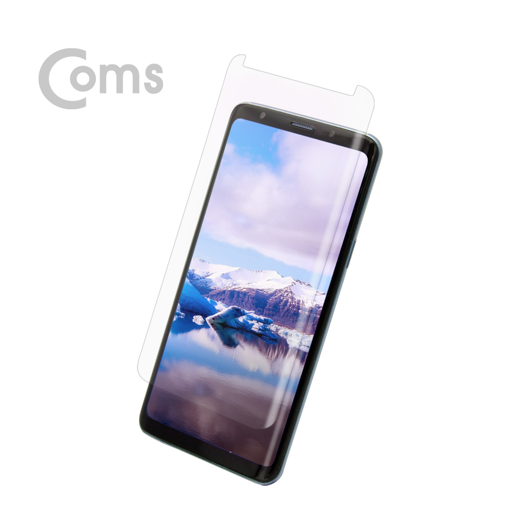 Coms 스마트폰 미니 보호필름, 갤S9 - 투명 / 강화유리/갤럭시