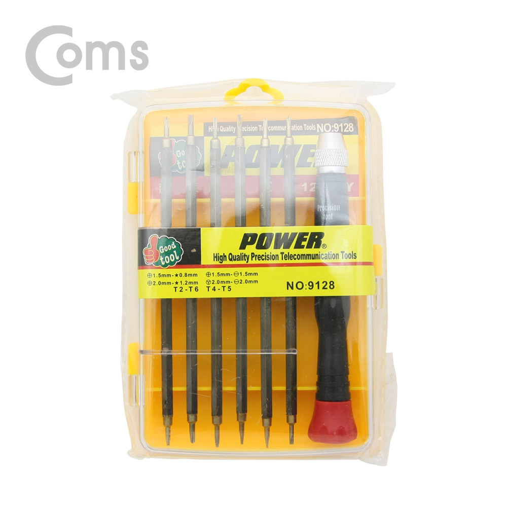 Coms 정밀 드라이버 공구세트 / 일자 / 십자 / 별형