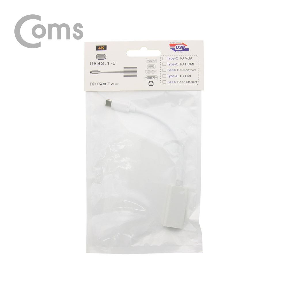 Coms USB 3.1 Type C(M) / HDMI(F) 변환 컨버터 20cm