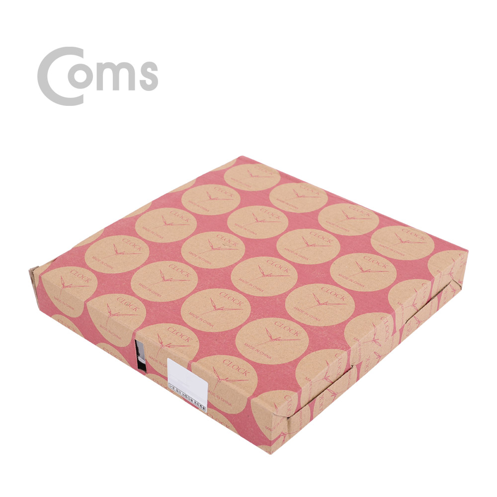 Coms 쿼츠 벽시계(벽걸이용, 아날로그), 저소음, Black - (대)