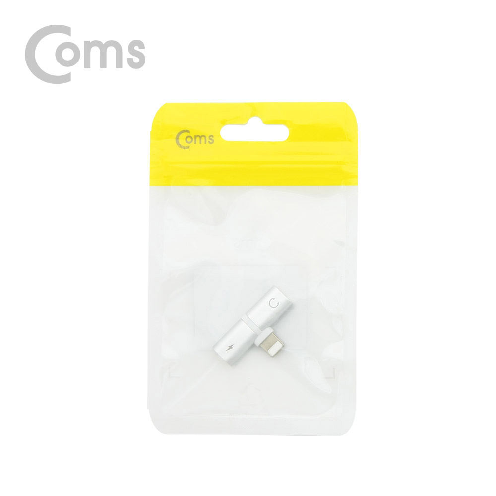 Coms IOS 8핀 (8Pin) AUX 젠더 T형, White / 8Pin / 이어폰 + 충전