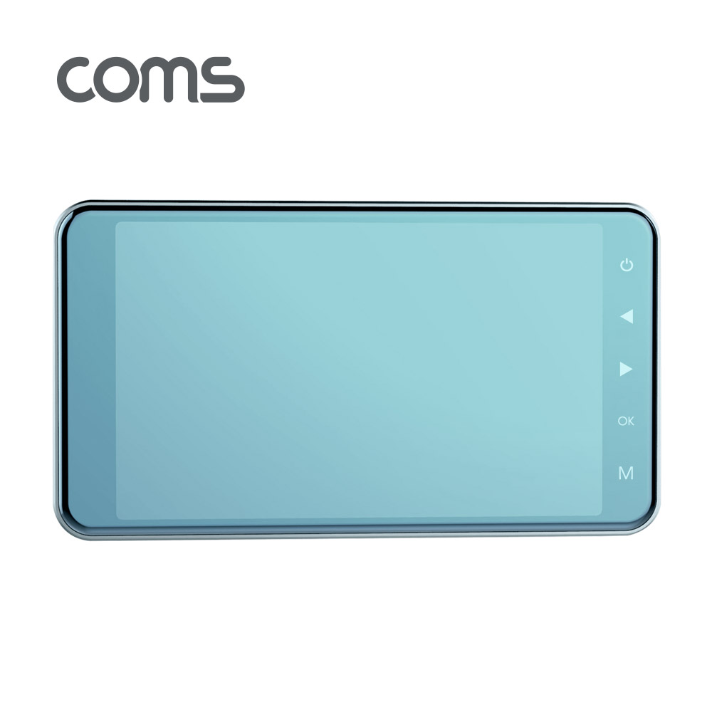 Coms 차량용 2채널 전후방 블랙박스 / 1080p Full HD / 스크린세이버(시계표시기능)