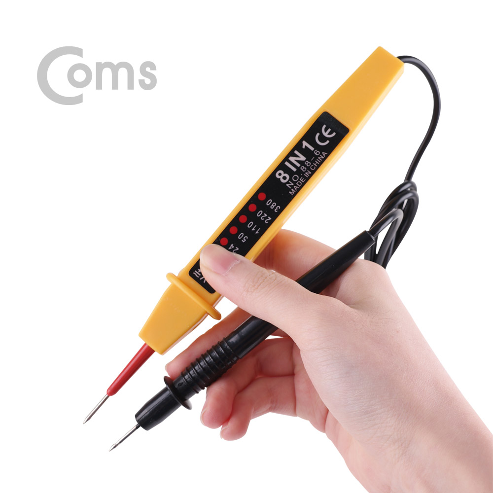 Coms AC/DC 전압 테스터기(측정침/탐침형)