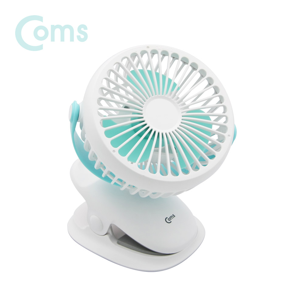 (할인행사) Coms 저소음 USB 선풍기/유모차용/수면용/화장실용/집게형 토네이도/90mm 팬