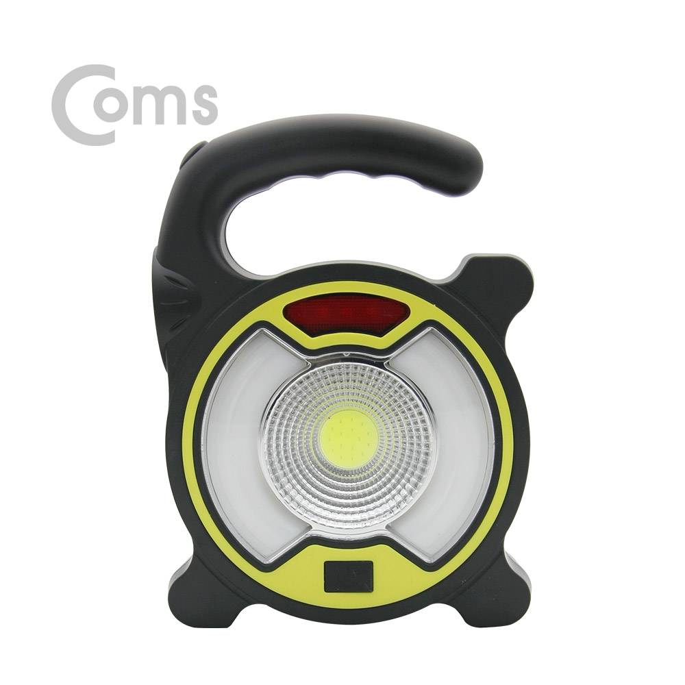 Coms 작업용 LED 라이트 / 램프 (18650 배터리x1ea 내장) / 태양광 충전지원