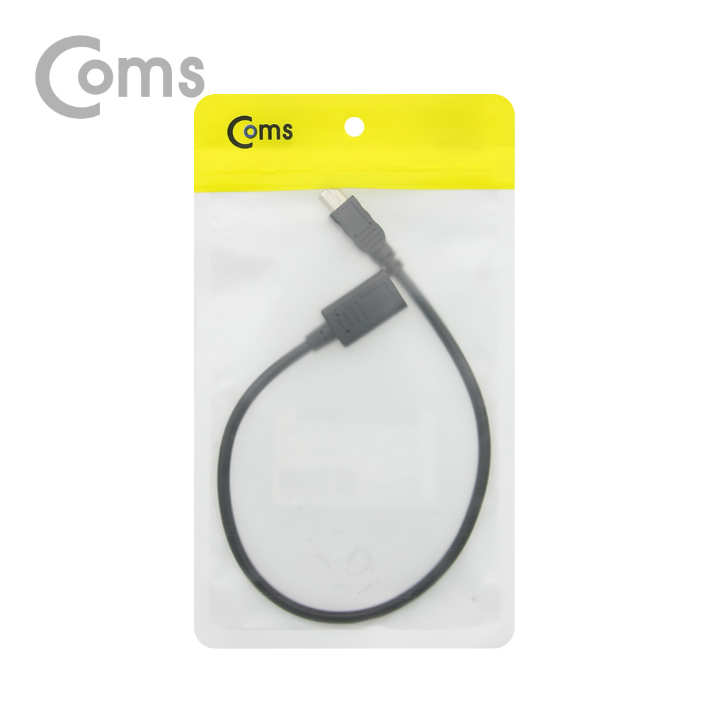 Coms USB 3.1 Type C 젠더 - Mini 5P(M) / Type C(F) 30cm