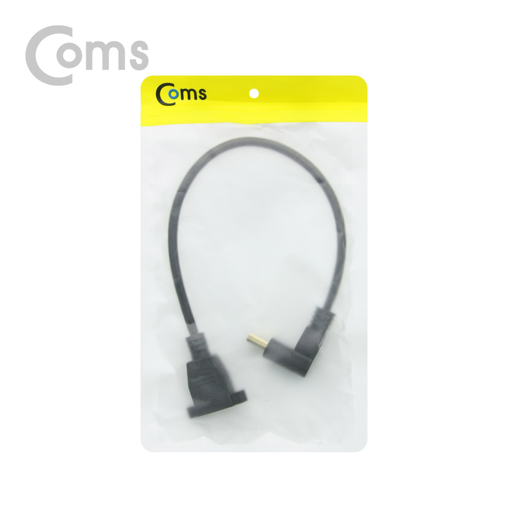 Coms 디스플레이 포트 젠더 연장 DP(M) 하향꺾임(꺽임)/DP(F) 브라켓 연결용/판넬형 30cm