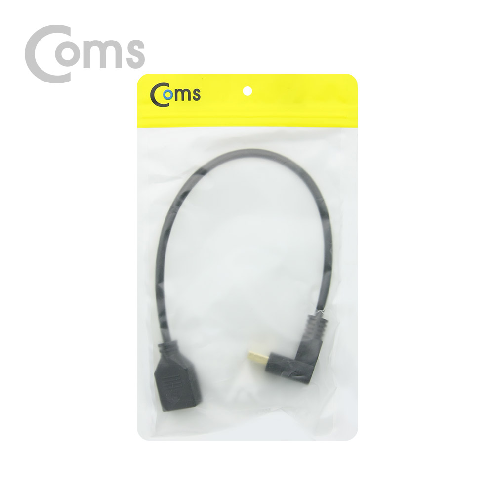Coms 디스플레이 포트 젠더 연장 DP(M) 상향꺾임(꺽임)/DP(F) 30cm/DisplayPort
