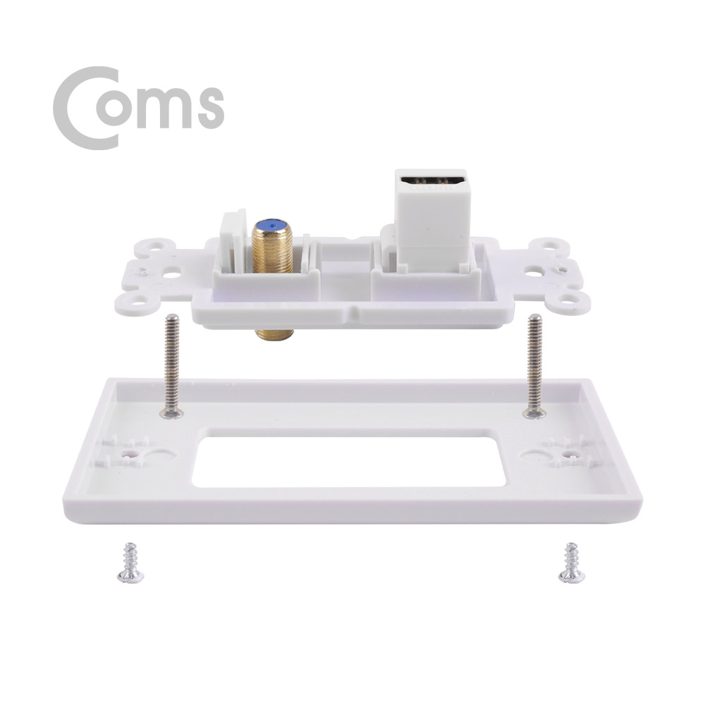 Coms HDMI 월 플레이트 - HDMI/RF