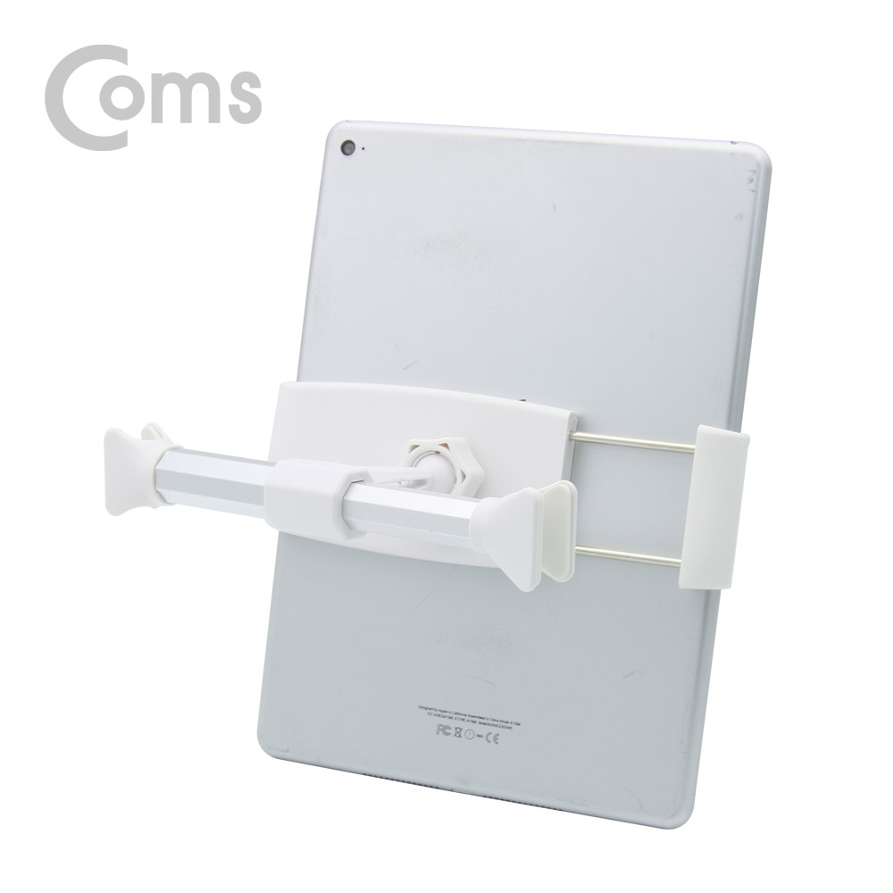 Coms 차량용 헤드레스트 거치대 / 스마트폰, 태블릿 거치 / 뒷자석 거치 / 화이트