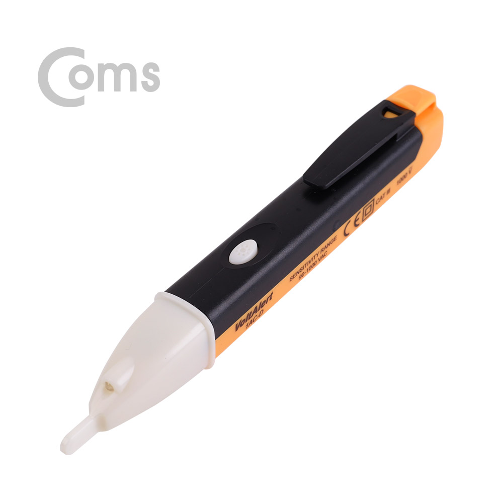Coms 테스터기(전압용/IAC-D) LED 라이트, NA - AC 90~1000V 측정 / AAA 배터리 x2 사용