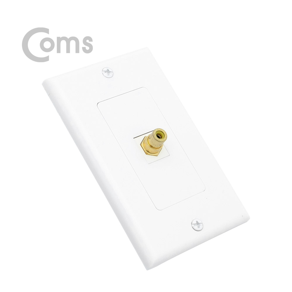 Coms 월 플레이트 RCA (F)/(F)