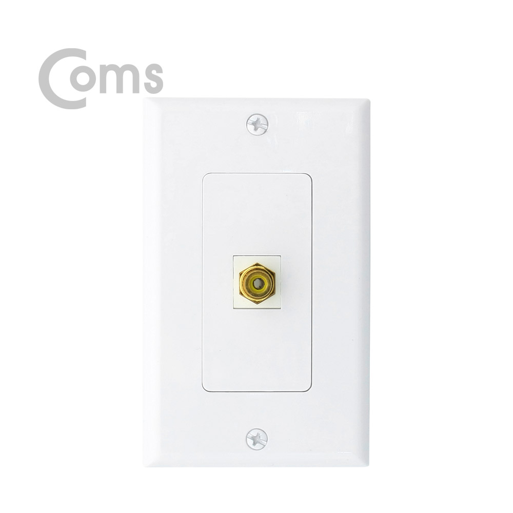 Coms 월 플레이트 RCA (F)/(F)