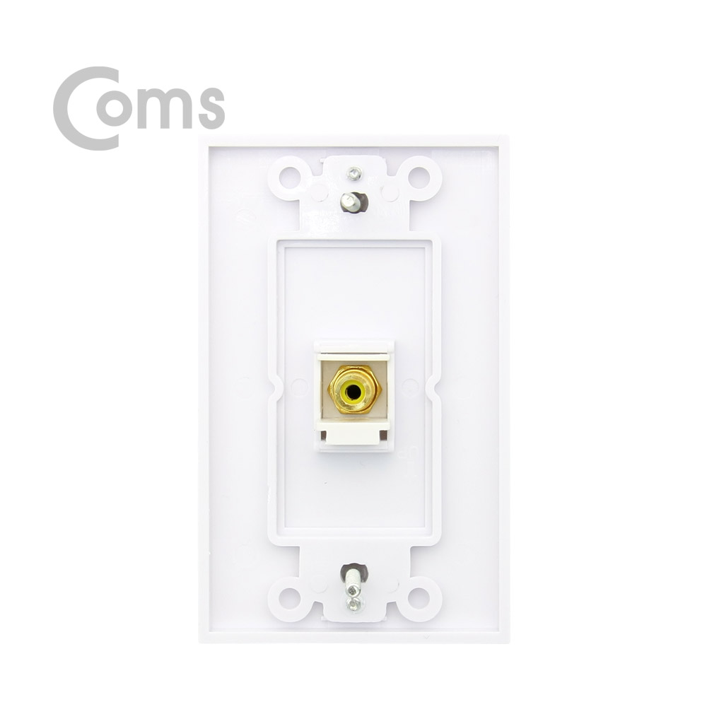 Coms 월 플레이트 RCA (F)/(F)