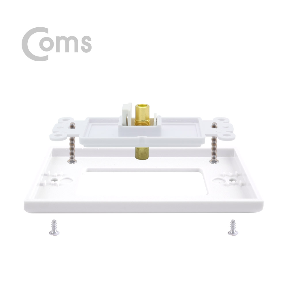 Coms 월 플레이트 RCA (F)/(F)