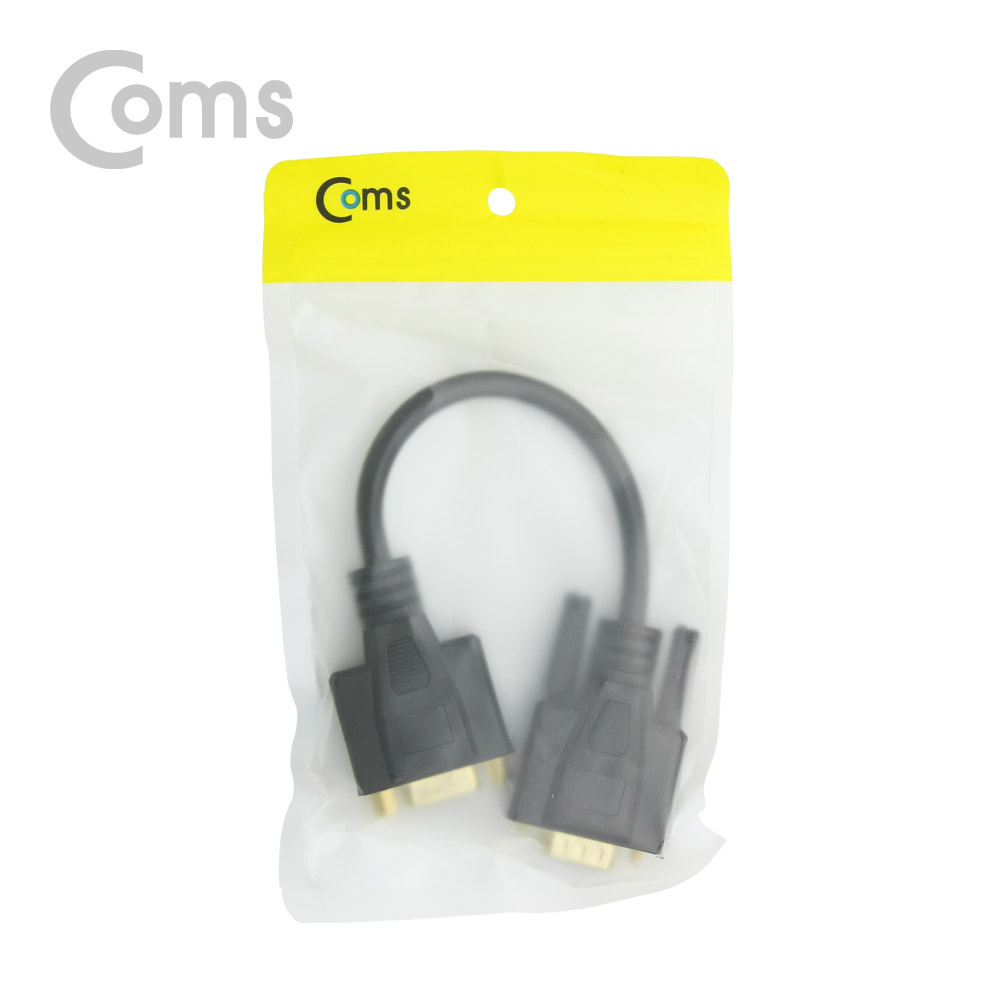 Coms 모니터 젠더(RGB) 20cm, VGA 15P(M/F)