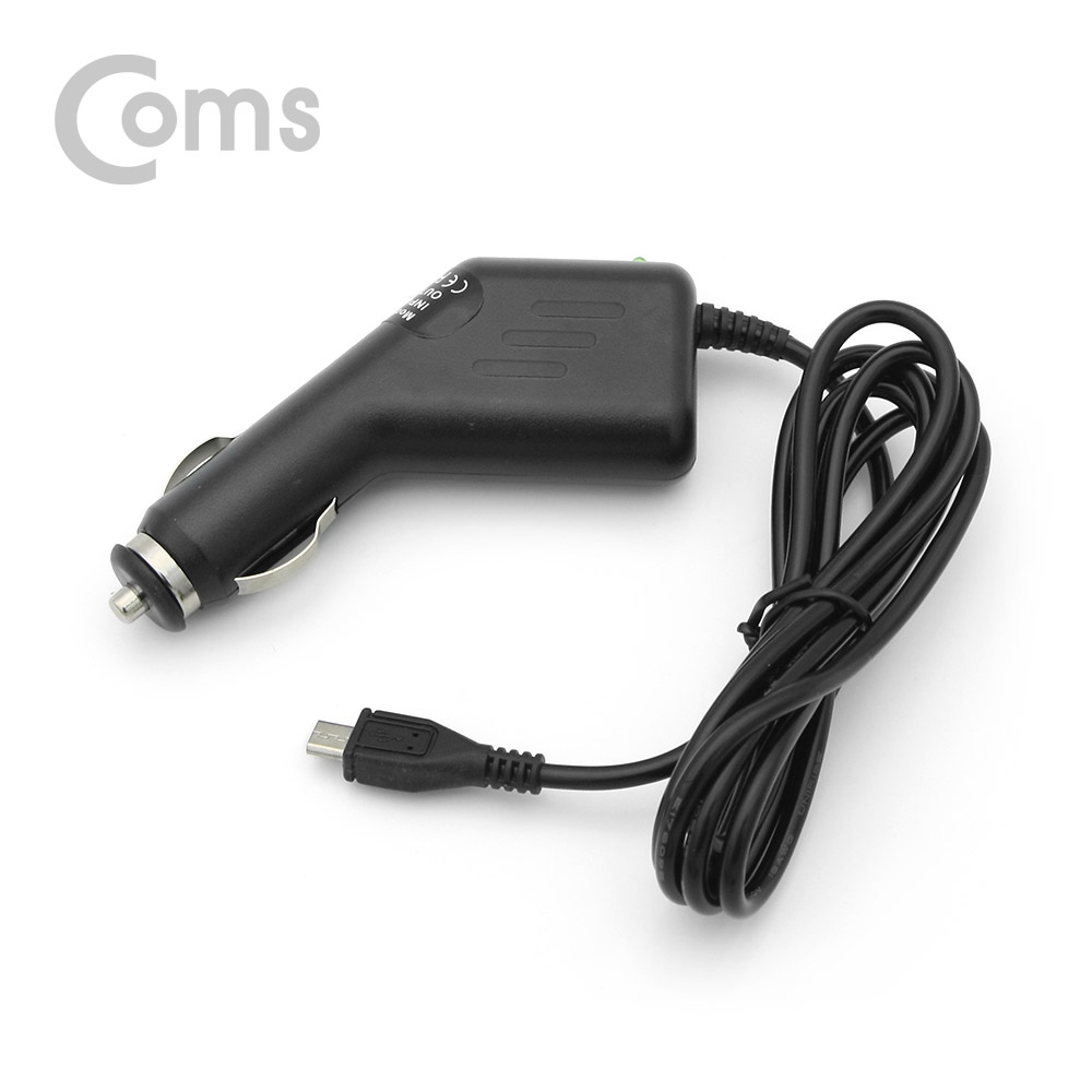 Coms 차량용 시가잭(시거잭) 충전 케이블(DC 5V/2A), Micro 5P