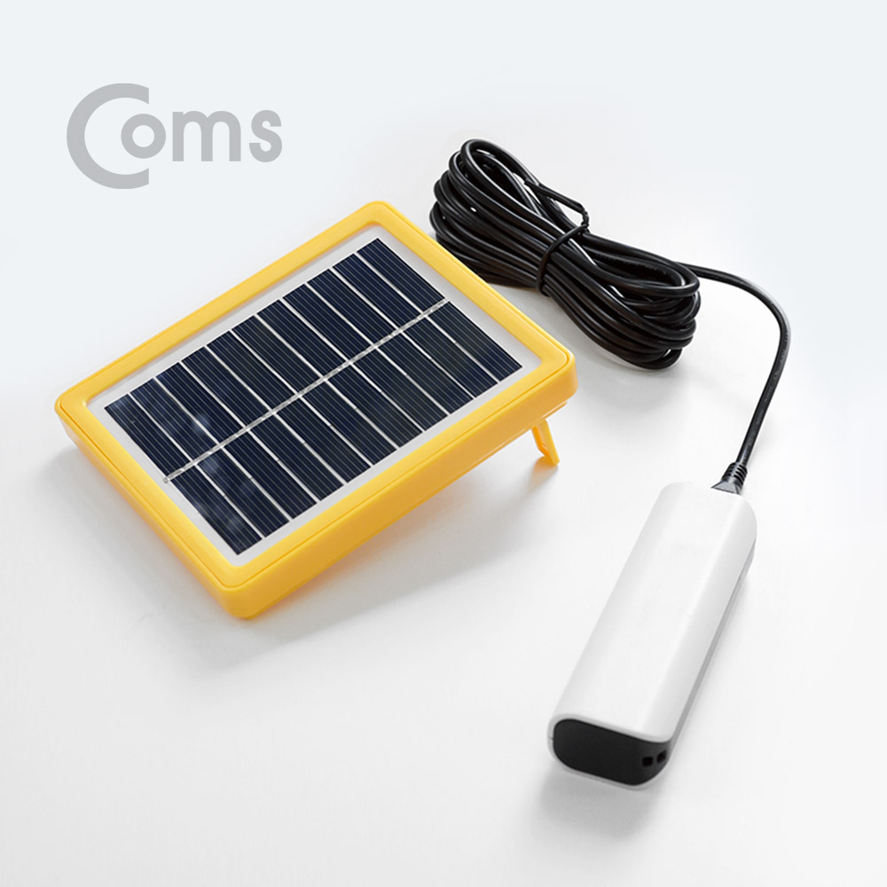 Coms 태양광 충전기 / 5V-1A (최대출력) / Micro 5핀 케이블(3M) 일체형