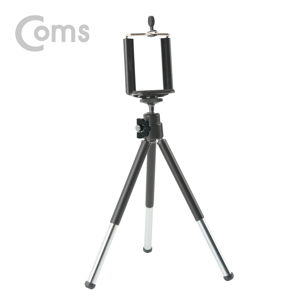 Coms 스마트폰 삼각대 / 휴대용 / 2단 미니형 / 고정가이드 포함