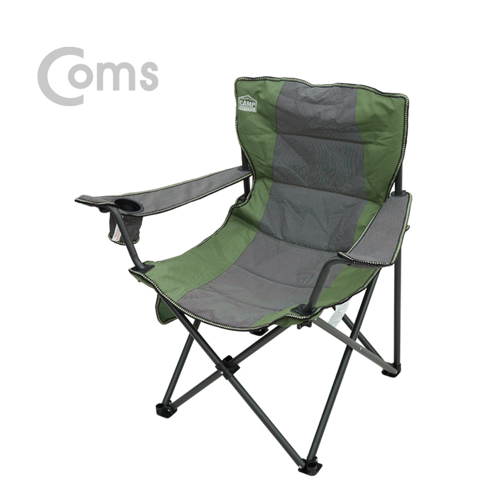 Coms 접이식 캠핑의자 / 컵홀더 / 캠핑체어 / 릴렉스 체어 / 낚시의자 / 알루미늄 프레임