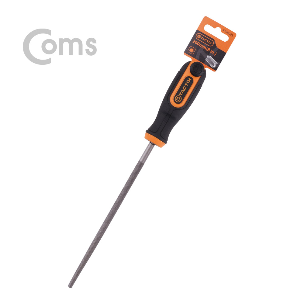 Coms TACTIX 철공용줄 / 200mm / 야스리 / 원형줄 - 철공용/목공용