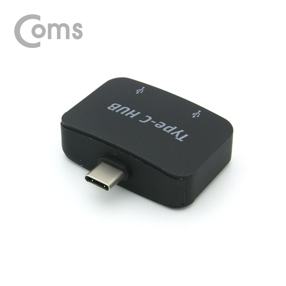 Coms USB 3.1 Type C OTG 젠더 / Type C(M) to OTG USB 2.0(F) 2Port / Black
