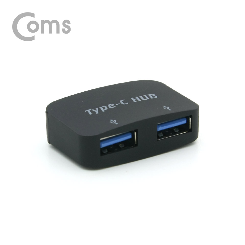 Coms USB 3.1 Type C OTG 젠더 / Type C(M) to OTG USB 2.0(F) 2Port / Black