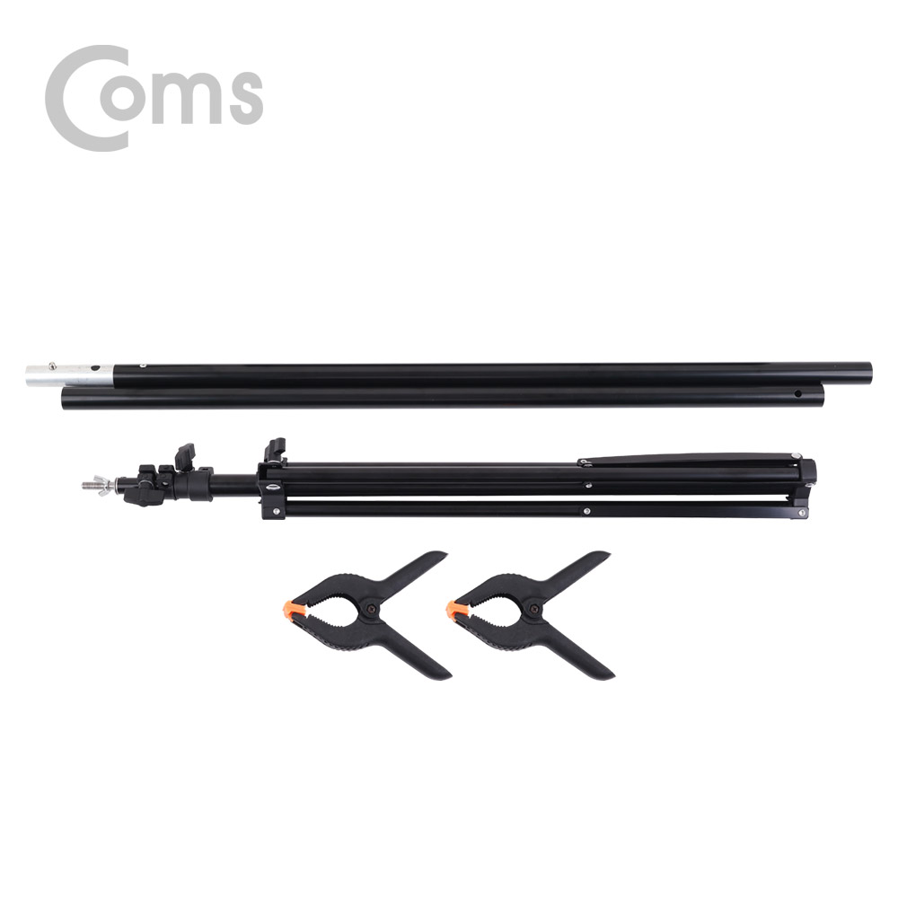 Coms 스튜디오 배경스크린 T형 스탠드 / 배경지 촬영 거치대 / 이동식 / 중형