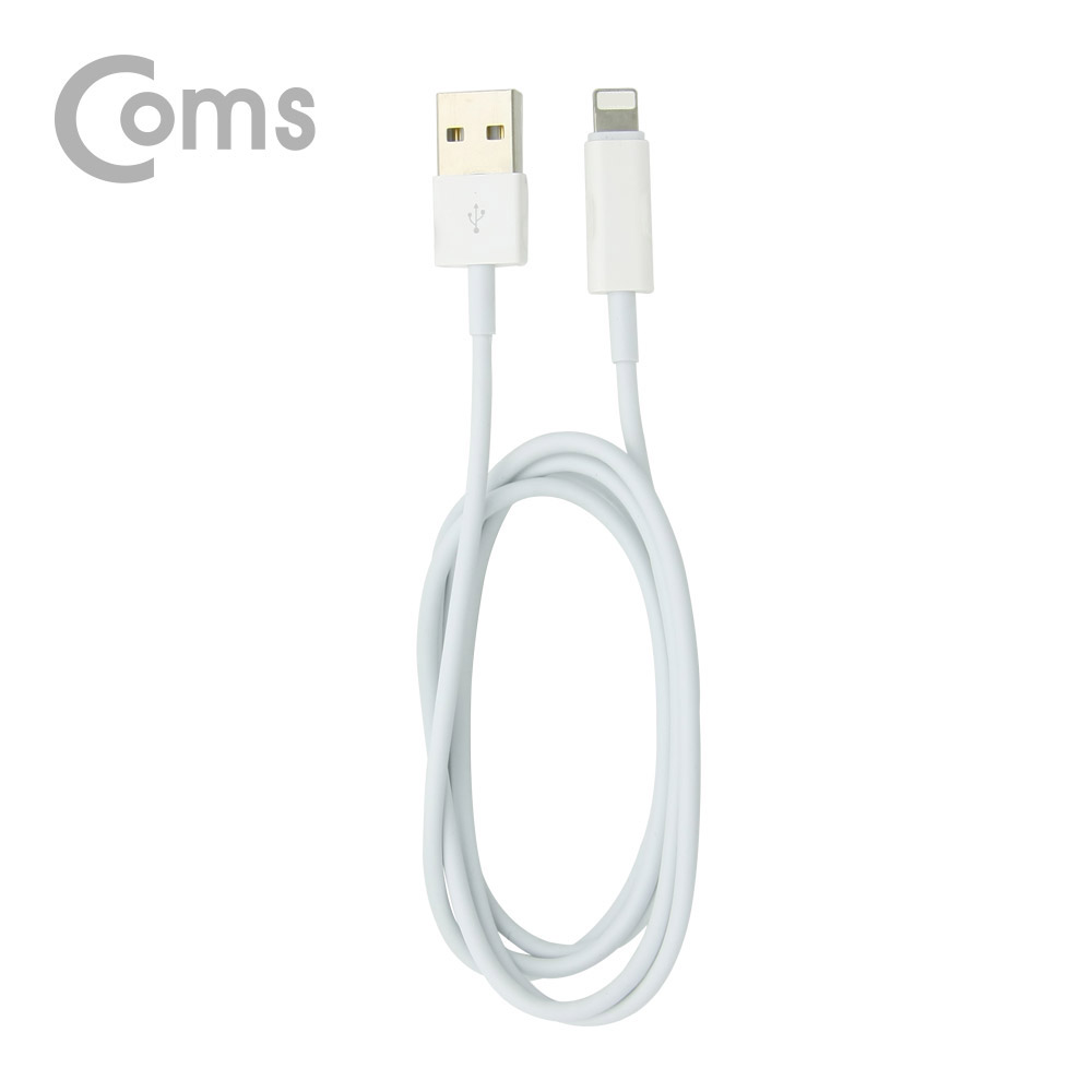 Coms 듀얼 8핀 케이블 / 충전 + 음악감상(AUX) / 1M