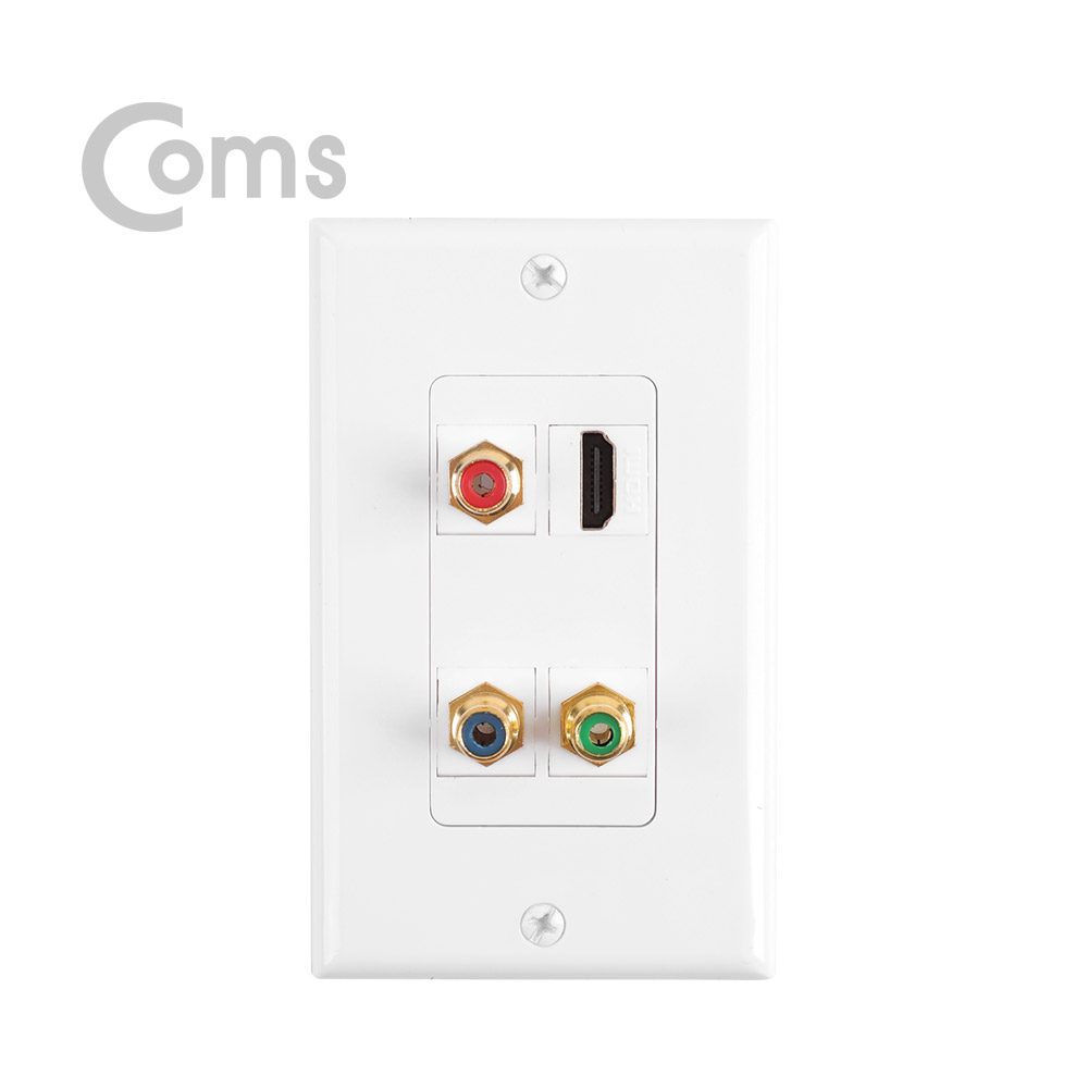 Coms HDMI 월 플레이트 - HDMI / RCA 3P(컴포넌트)