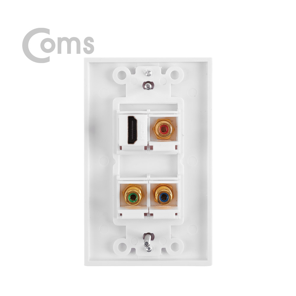 Coms HDMI 월 플레이트 - HDMI / RCA 3P(컴포넌트)