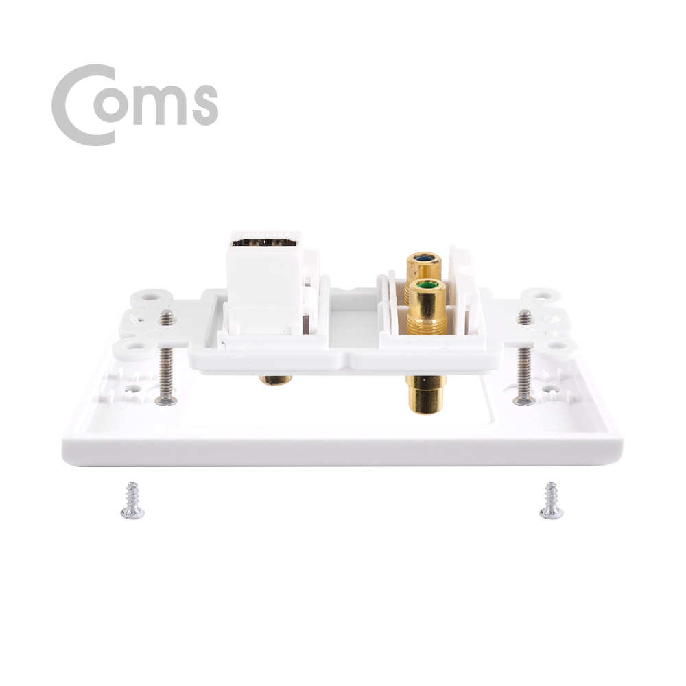 Coms HDMI 월 플레이트 - HDMI / RCA 3P(컴포넌트)