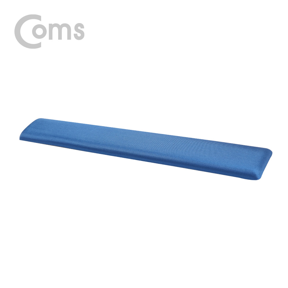 Coms 키보드 손목 보호대 - 42.5cm X 6cm / 패브릭 커버 / 직사각형 / 블루