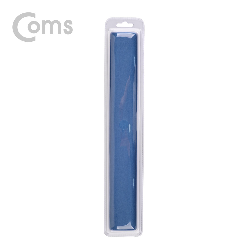 Coms 키보드 손목 보호대 - 42.5cm X 6cm / 패브릭 커버 / 직사각형 / 블루