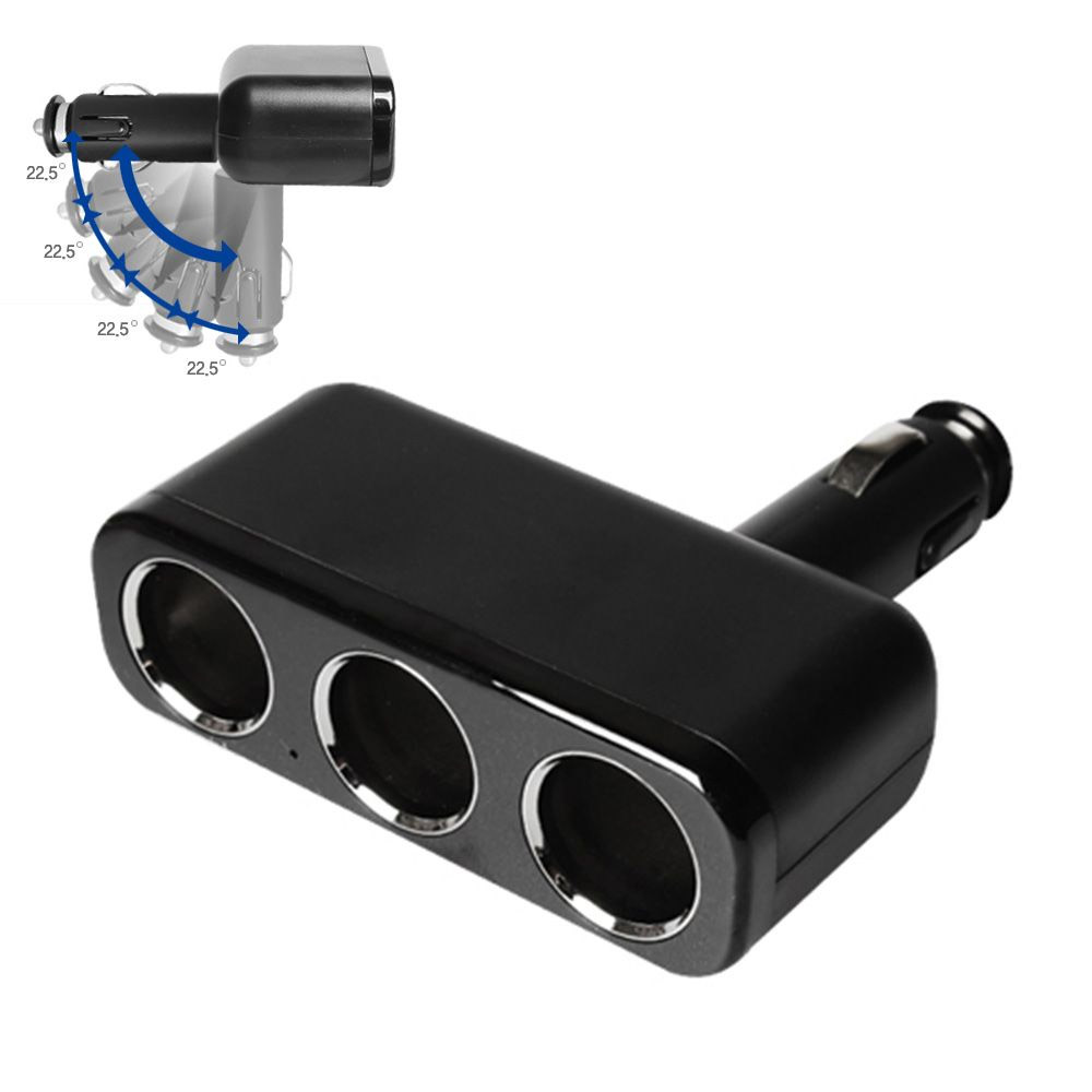 차량용 시가 소켓(S28) 3구 / 플러그 일체형 / 시가잭(시거잭)