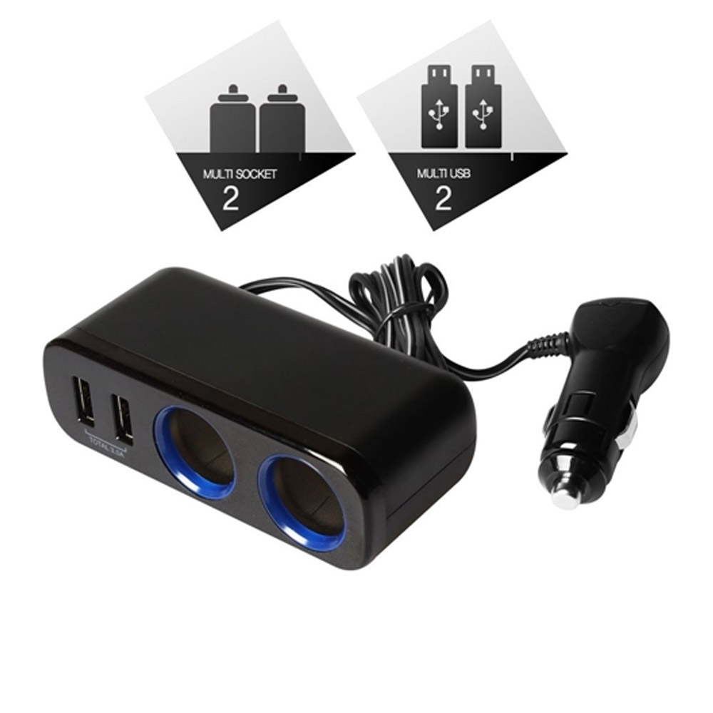 차량용 시가/USB 소켓(S31) 2구씩 / 케이블 플러그형 / 시가잭(시거잭)