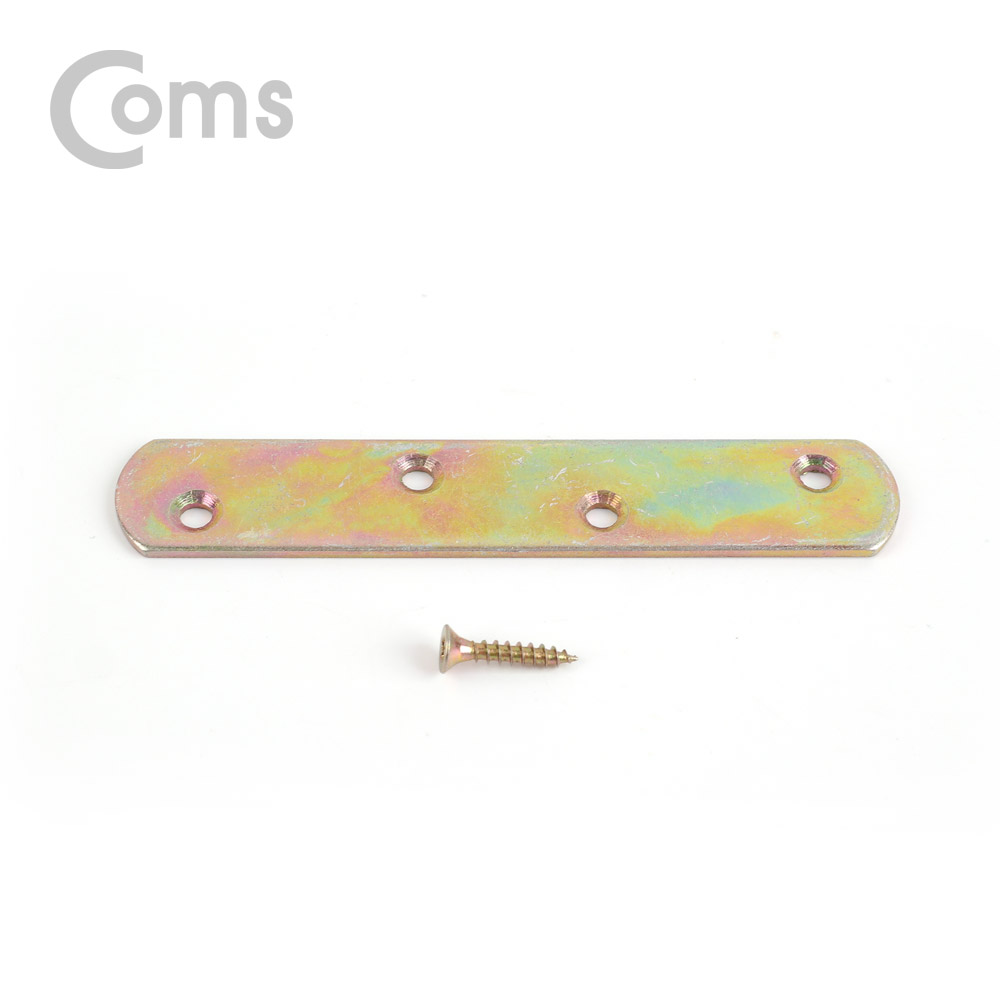Coms 평철(일자) 4pcs / 96mm X 18mm / 나사못 포함 / -자