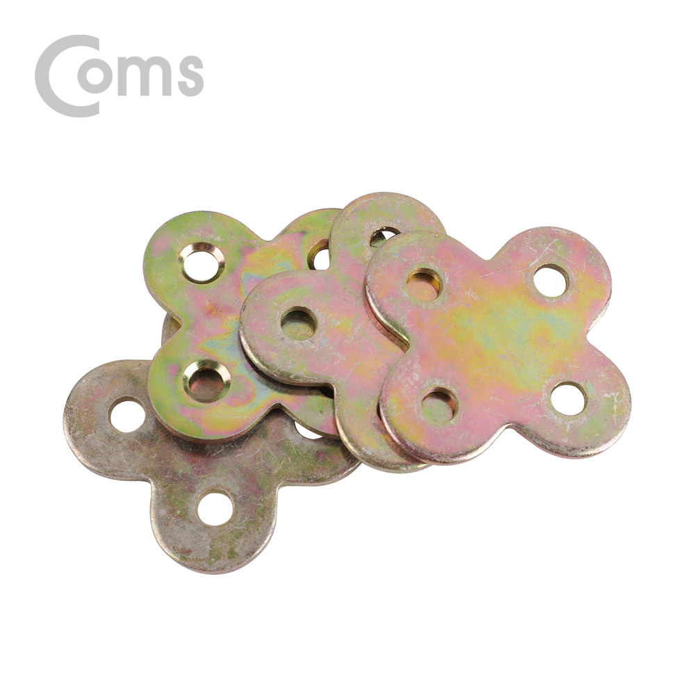 Coms 평철(십자) 4pcs / 40mm X 16mm / 나사못 포함 / +자