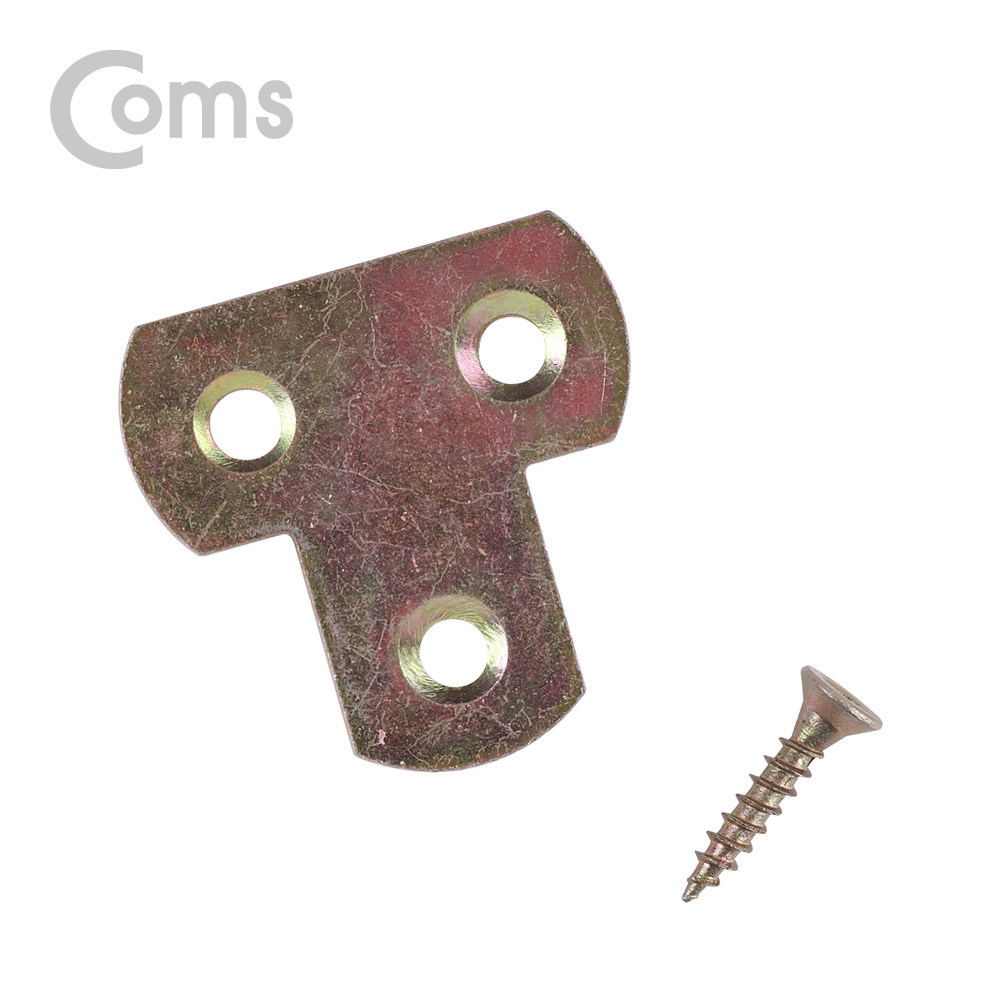 Coms 평철(T자) 4pcs / 30x16(mm) / 나사못 포함