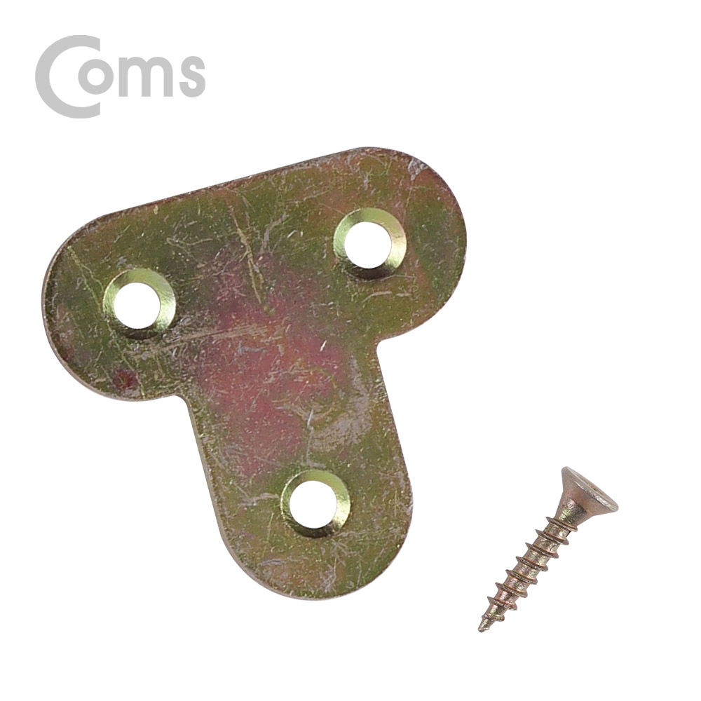 Coms 평철(T자) 4pcs / 40x16(mm) / 나사못 포함