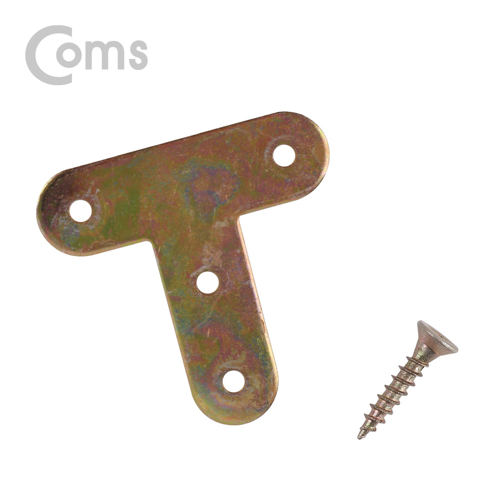 Coms 평철(T자) 4pcs / 60x60(mm) / 나사못 포함
