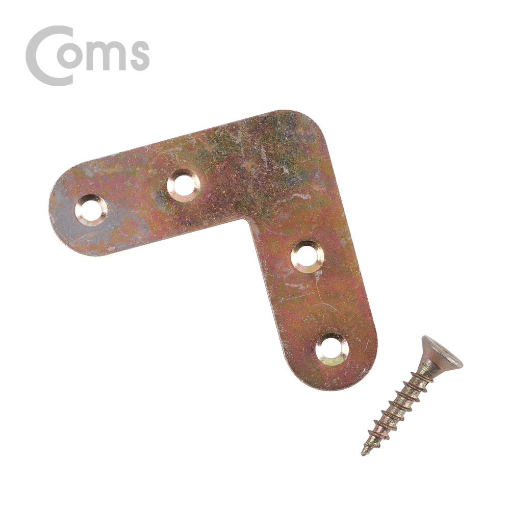 Coms 평철(ㄱ형) 4pcs / 60x60(mm) / 나사못 포함