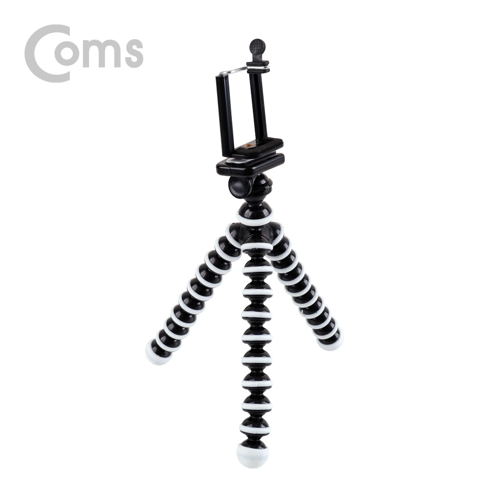 Coms 삼각대(관절형/스마트폰용) 거치대포함 - 약 20cm